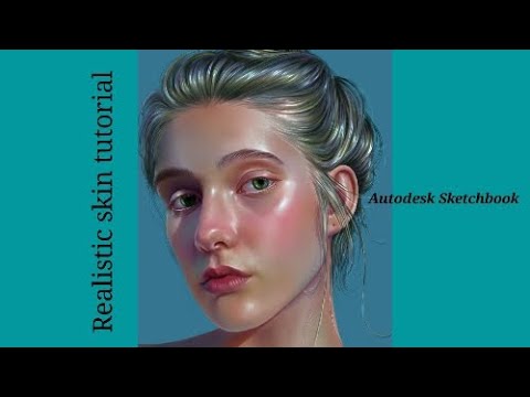 How I paint skin [Autodesk Sketchbook] - Skin tutorial-