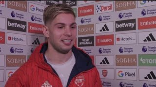 Smith Rowe Post Match Interview | Arsenal 2-0 Luton Town