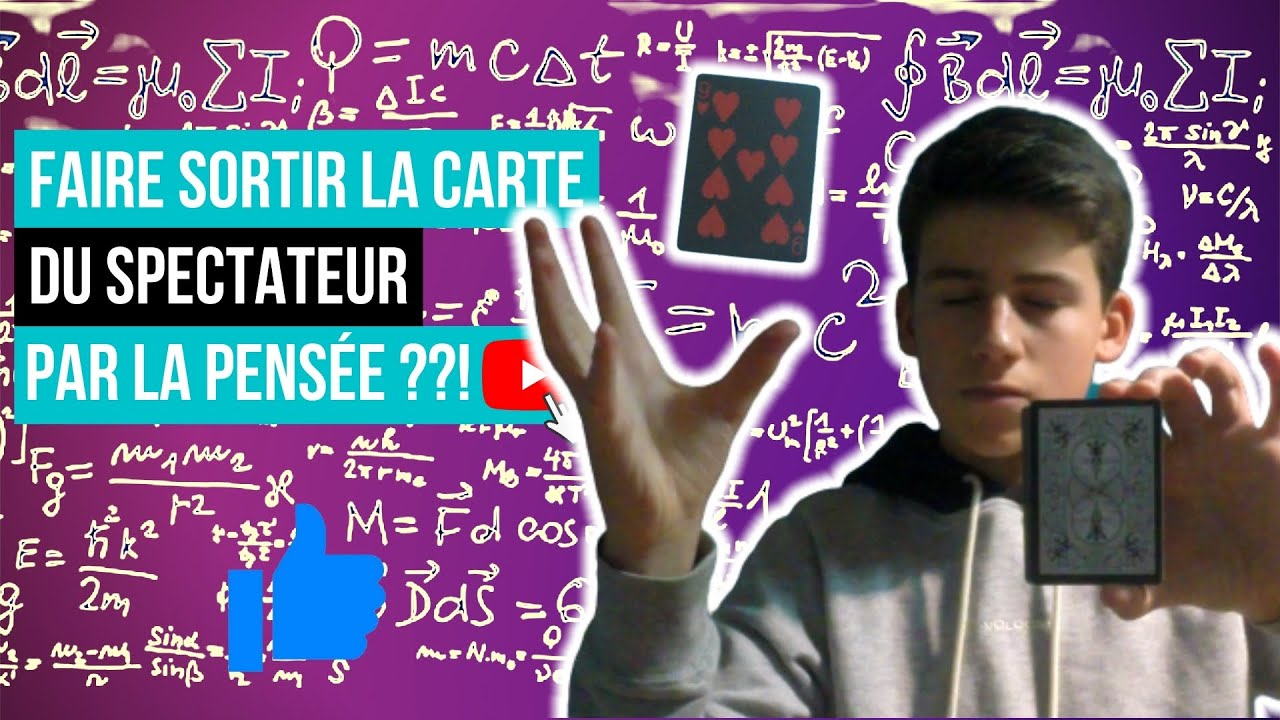 comment faire léviter une carte par la pensée: télékinésie - tour de
