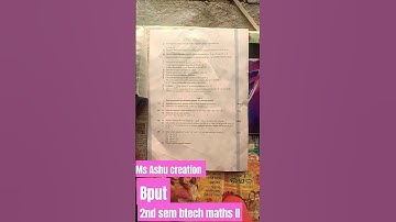 bput mathematics 2 question paper 📜#shortvideobput  solutionbput questions