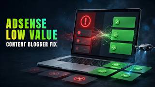 AdSense Low Value Content Blogger Fix (2026): Step-by-Step Guide