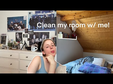 clean my room with me! organising and cleaning