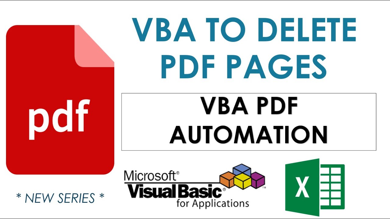 VBA to delete PDF Pages VBA PDF Automation8 YouTube