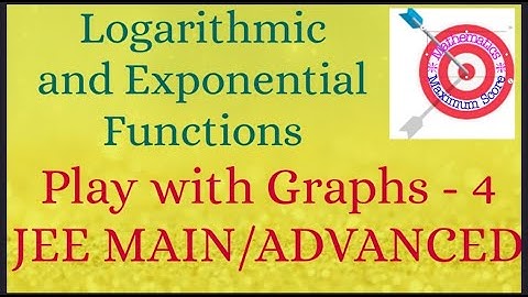 PLAY WITH GRAPHS-EXPONENTIAL AND LOGARITHMIC FUNCTIONS