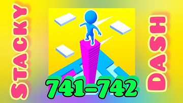 Stacky Dash - All Levels Gameplay Android,ios hard level #741 #742