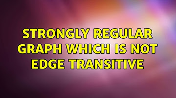 Strongly regular graph which is not edge transitive