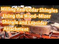 Milling Cedar Shingles Using the Shingle & Lapsider Attachment on a Wood-Mizer LT35 Portable Sawmill