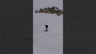 春の地形とザラメ雪を楽しむ #snowsurf #snowboarding