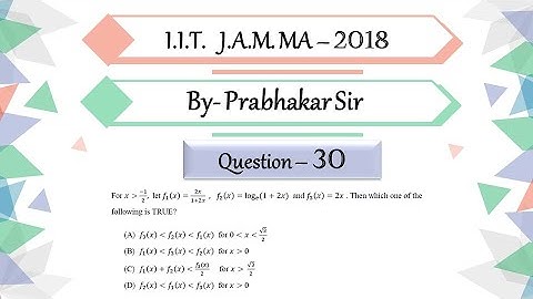 IIT JAM 2018 Mathematics Question 30 | Real Analysis | Wrong Question | By Prabhakar Sir