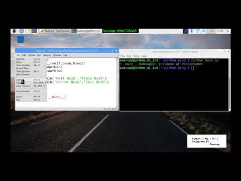 Python OOPs in Raspberry Pi B+ Model