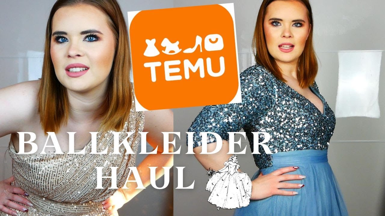 Temu Ballkleider Haul | erstes Mal Temu bin geschockt !!!