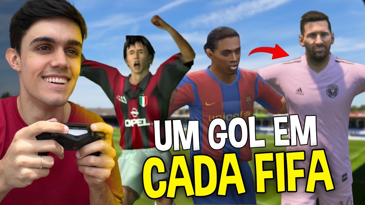 Fiz um GOL em CADA FIFA da história