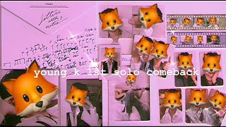 day6 young k album unboxing | letters with notes digipack and photobook versions
