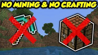 Tested: Can You Beat Minecraft Without Mining OR Crafting?