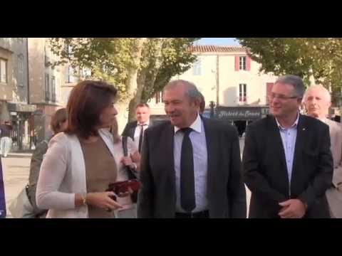 Martine Vassal en visite sur le canton de marignane