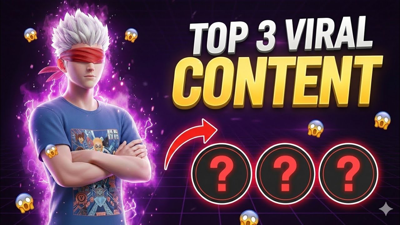 Top 3 NEW best Content for FF shorts Creator 2026 || viral Growth Ideas.. 