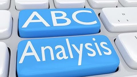 Lecture 11-2 ABC Analysis Problem 2