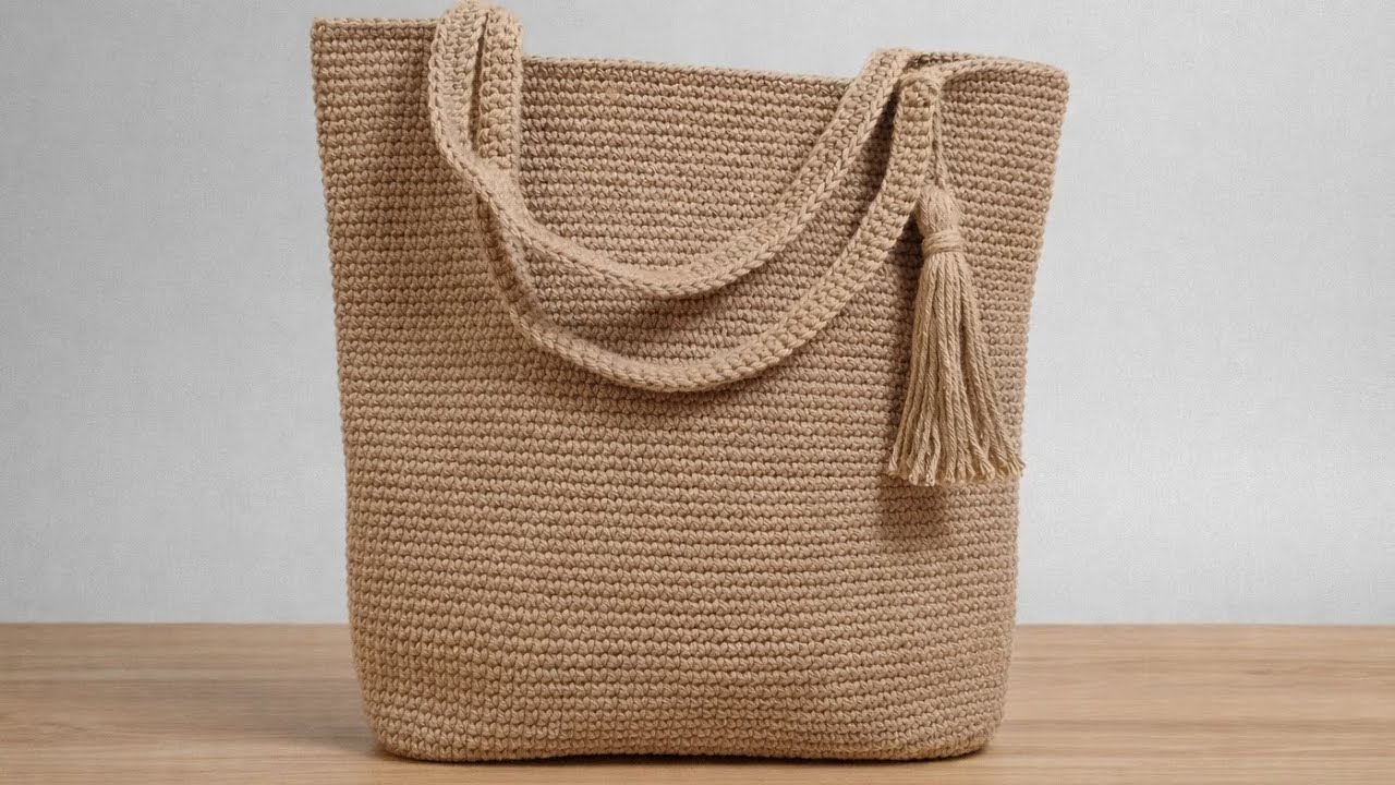 Bolsa De Crochê Fácil / Bolsa De Crochê Para Praia Passo A Passo 