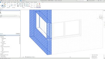 Embedded curtain wall with no corner mullion