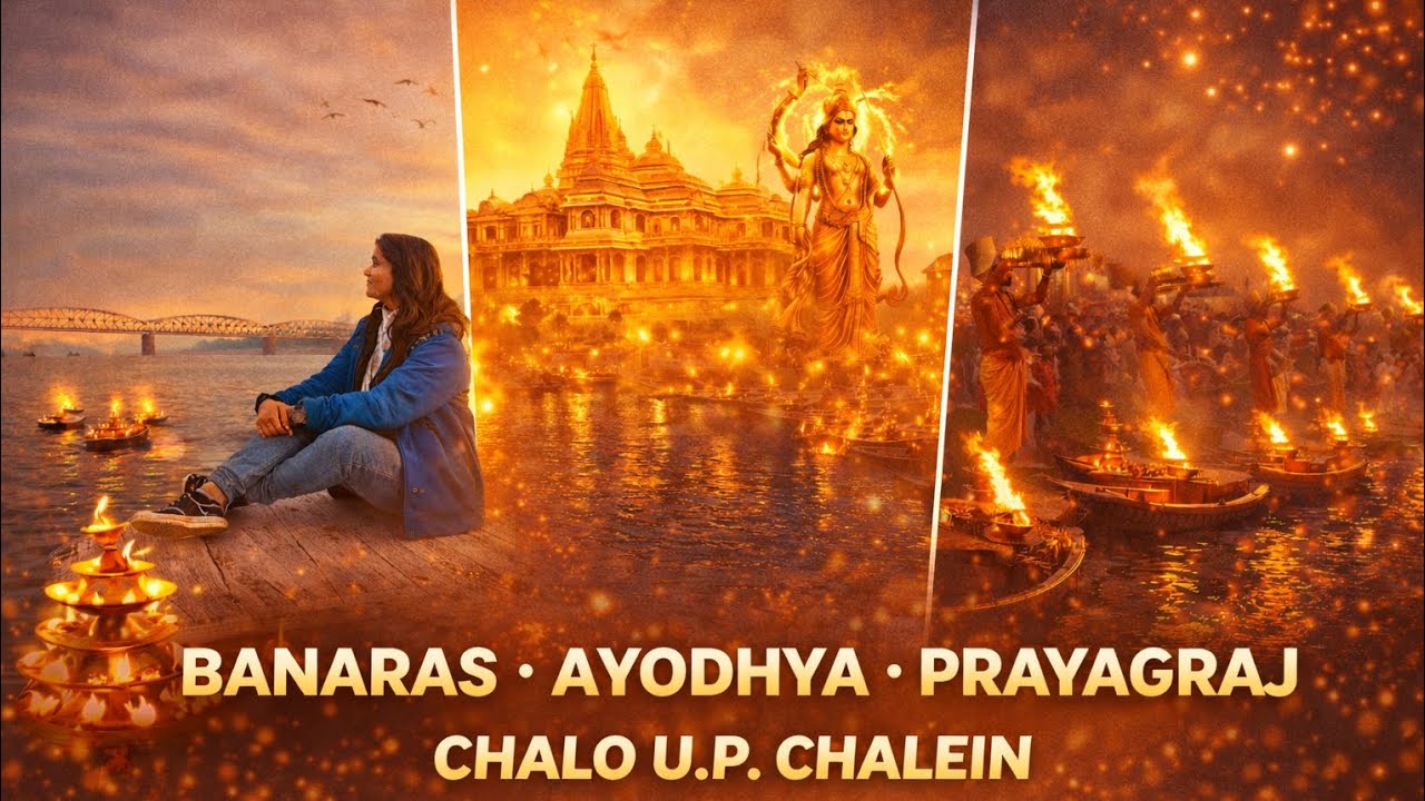 This 3 cities Trip Changed me | Varanasi Ayodhya Prayagraj | New year celebration Vlog 