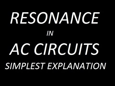 RESONANCE IN AC CIRCUITS !! RESONANT FREQUENCY AND BANDWIDTH !!