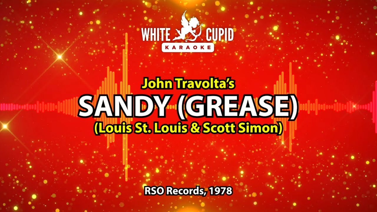 Sandy (Grease) Karaoke John Travolta YouTube