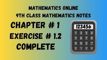 9th Class Math Notes PTB | Ch # 1 Ex # 1.2 Complete | Matrices and Determinants
