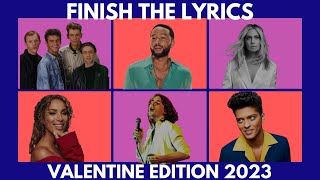 Finish the Lyrics Quiz | Valentine Most Popular Love Songs 2023 screenshot 5