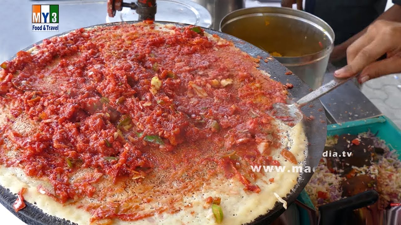 Mysore Dosa  Making | KARNATAKA STREET FOOD RECIPES