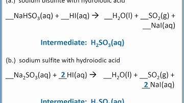 CHEMISTRY 101 - Gas evolving reactions