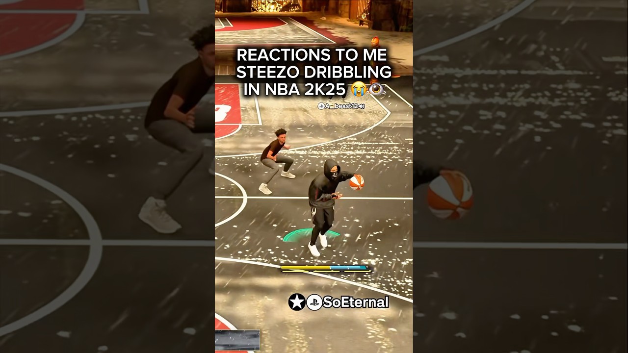 Reactions to me steezo dribbling on NBA 2k25😭😭 