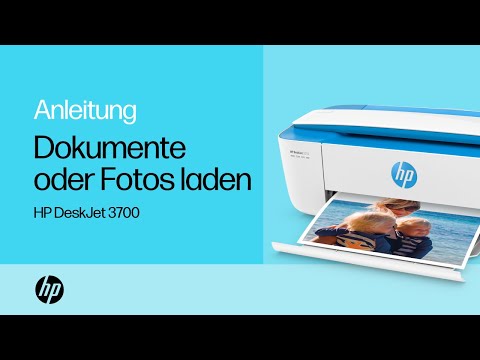 Einlegen und Kopieren von Dokumenten oder Fotos bei der HP DeskJet 3700 Druckerserie