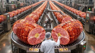 Inside a Glazed Ham Factory 😱 | From Pork to Packaged Ham
