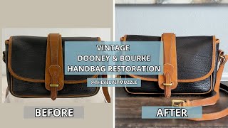 How to Clean & Restore a Vintage Dooney & Bourke Equestrian Crossbody Bag | Very Rare Thrifted Find