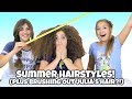 Our Favorite Summer Hairstyles + Brushing Out Julia's Curls (It was ridiculous!)