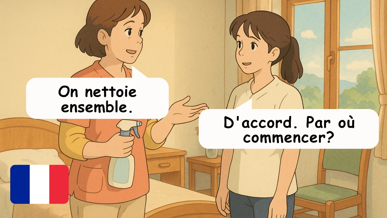Уборка комнаты | Французская история для начинающих (Уровень A2) | Учите и практикуйте язык