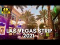 [4K] Las Vegas Strip at Dusk - 2021 Virtual Walking Tour - Treadmill Video - Binaural Audio