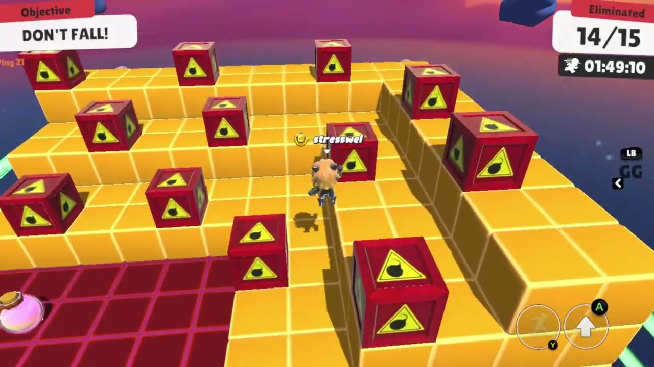 STUMBLE GUYS Menjalankan Misi Mendapatkan Mahkota