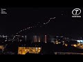 Красные огни в ночном небе: тульский ЗРПК &quot;Панцирь&quot; бьёт по цели в небе над Севастополем