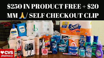 OMG CVS IS AMAZING! $250 WORTH OF PRODUCT ALL FREE + $20 MM // SELF CHECKOUT CLIP INCLUDED ❤️