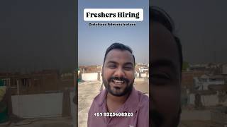 Database Administrator Walk-in Drive for Freshers