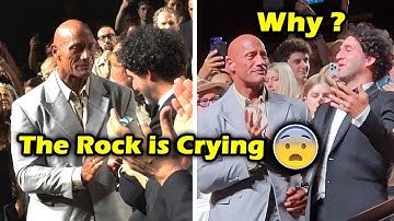 Why Did The Rock Break Down in Tears at Venice Film Festival? 😱😭