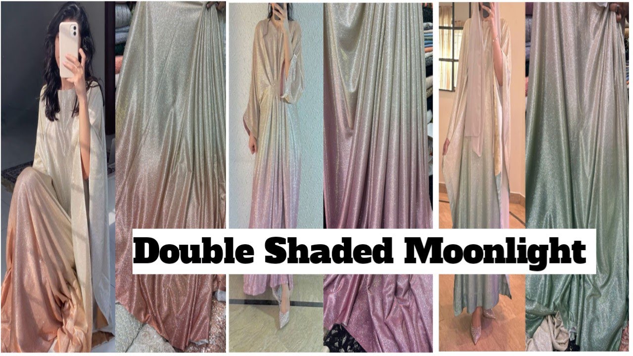 Double Shaded Moonlight Fabric || Moon light dress designs - YouTube