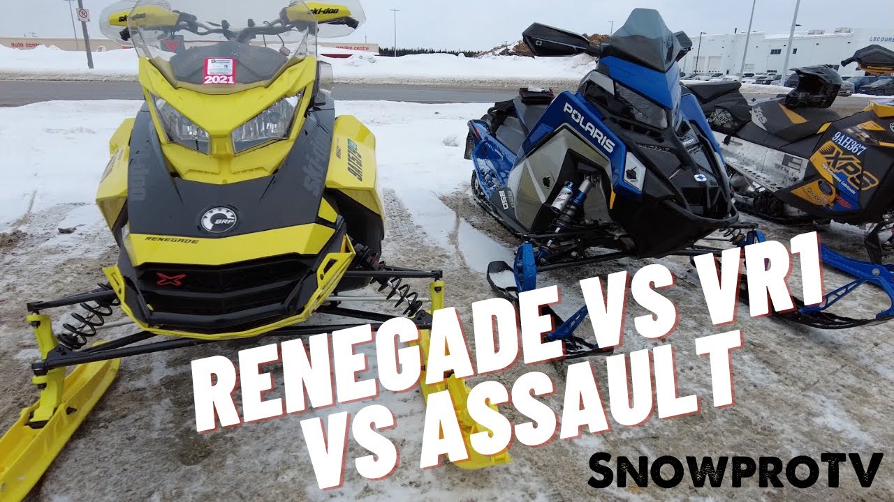 SNOWPROTV - WIDE OPEN TRAILS!!! RENEGADE VS VR1 VS ASSAULT!!!