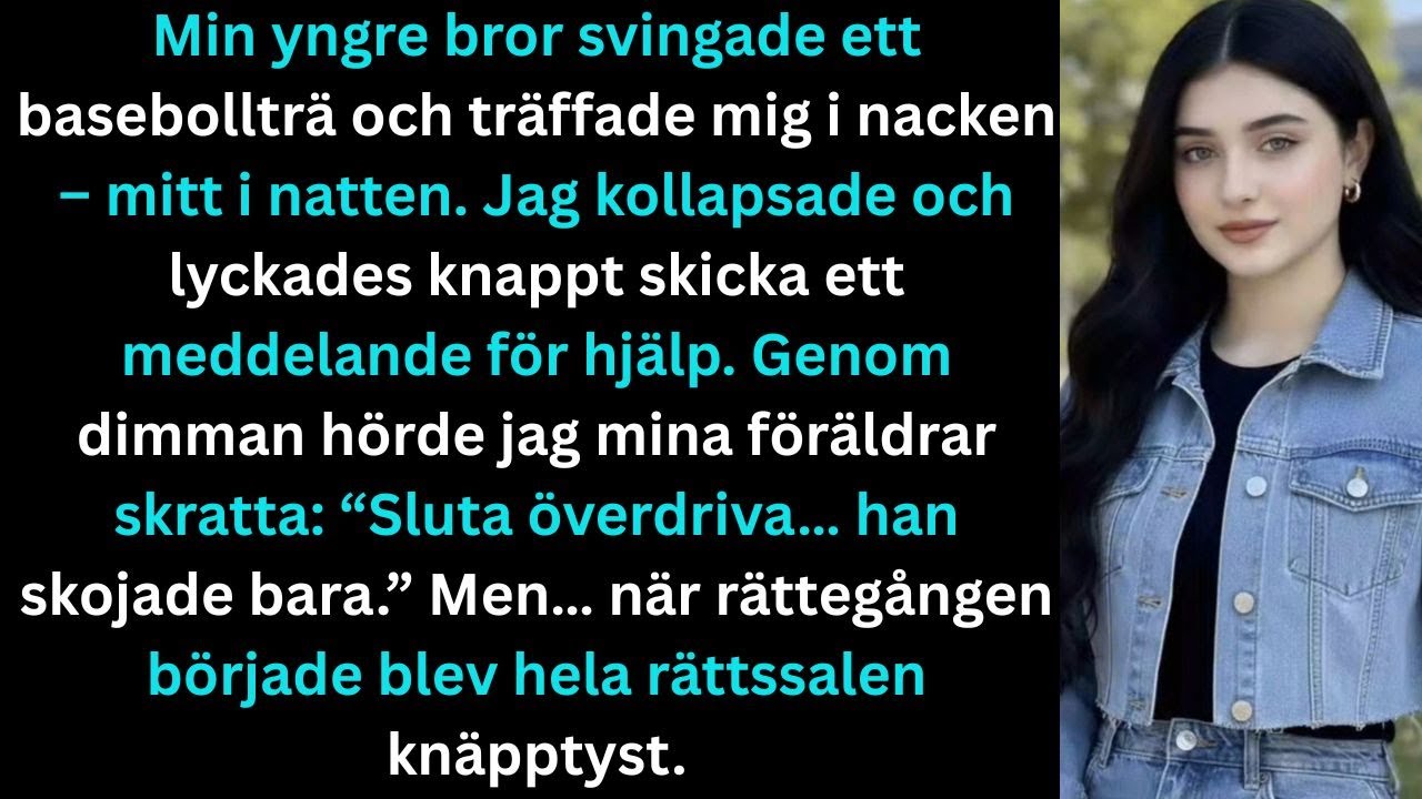 Min yngre bror svingade ett basebollträ och slog mig i nacken – vid midnatt.