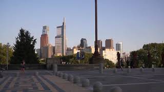 Skyline of Philadelphia from Benjamin Franklin Parkway 2600 Benjamin Franklin Pkwy Philadelphia Pennsylvania 19130