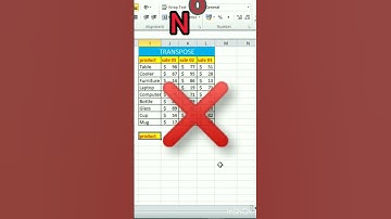 transpose data in excel #youtubeshorts #youtube #trending #shortvideo #excel #tips #tricks