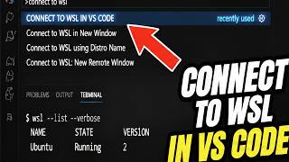 How To CONNECT To WSL In VS Code (EASY) 2026