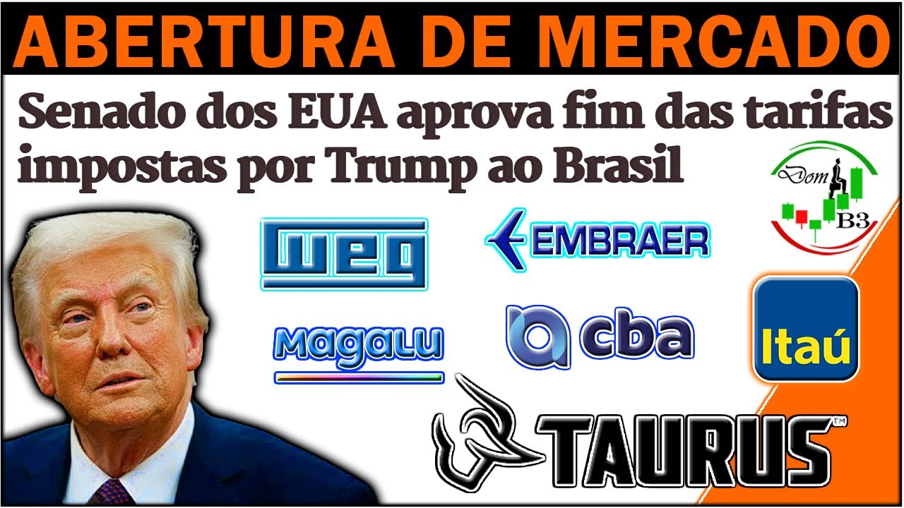 ABERTURA DE MERCADO DOMB3 BRASIL PODE ESCAPAR DE TARIFAÇO 