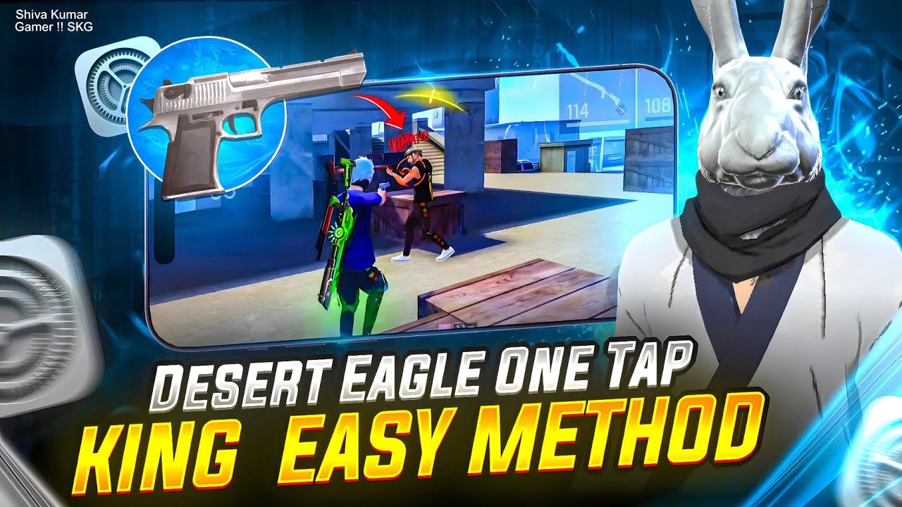 “Desert Eagle One-Tap KING 👑 | No Spray Only Headshot” Tips and tricks telugu